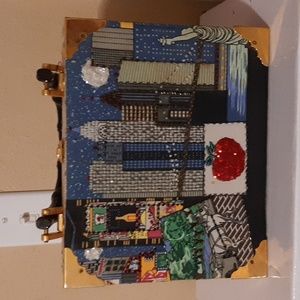 Vintage Cigar Box Purse - New York Scenes